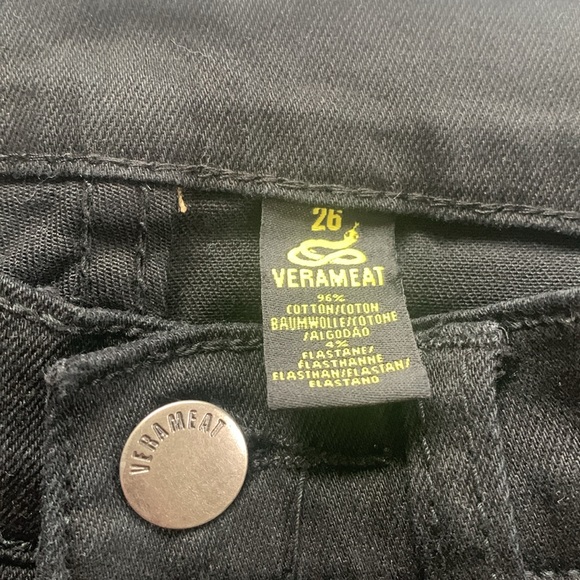 Verameat snake and bordered black skinny jeans high waist nasty woman - Picture 3 of 7